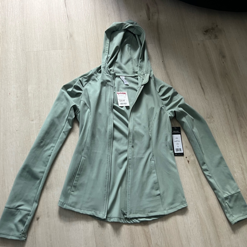 Cool green brand new women’s zip up hoodie